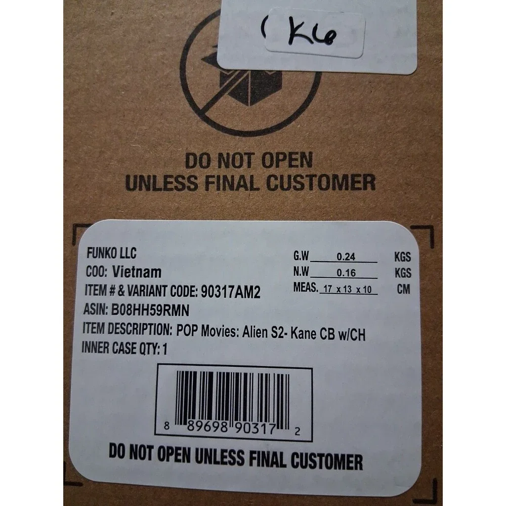 Funko Pop! Vinyl: Alien - Kane (Chase) #1987 Still In Carbord Box